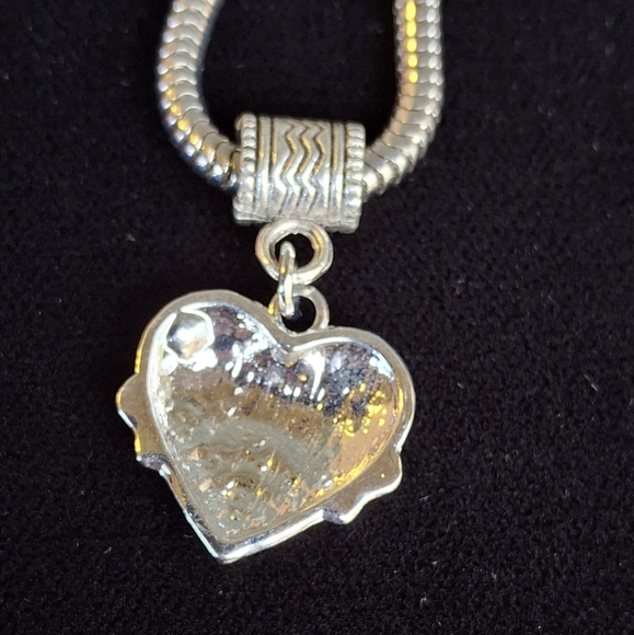 New Rhinestone MOM European Snake Chain Love Charms Bracelet. - Picture 5 of 13